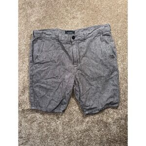 Men's PacSun Gray Linen Blend Flat Front Shorts -‎ Size 34